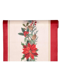 XMAS STAR ROTOLO VELL. cm28x2,5mt 5557RA