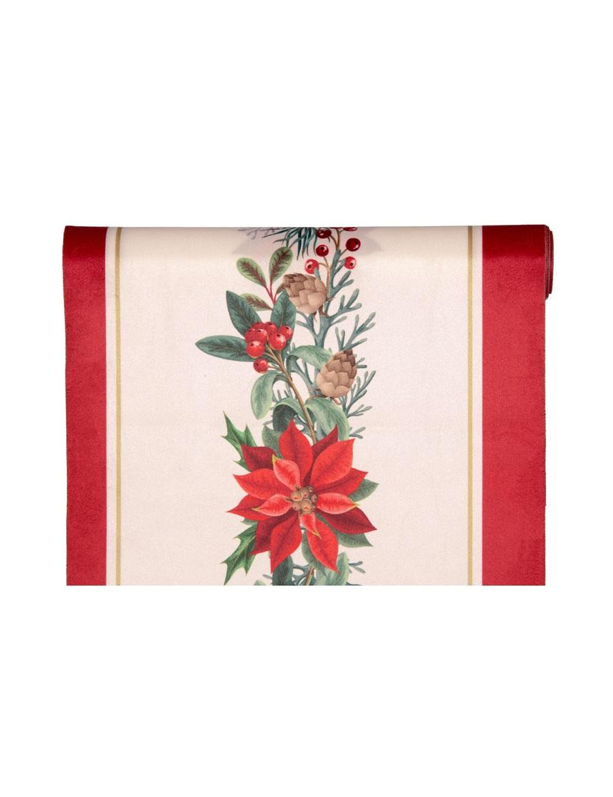 XMAS STAR ROTOLO VELL. cm28x2,5mt 5557RA