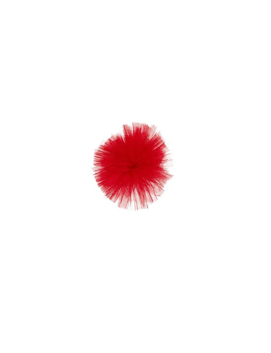 TULLE PON-PON ROSSO d.25cm 5600M08