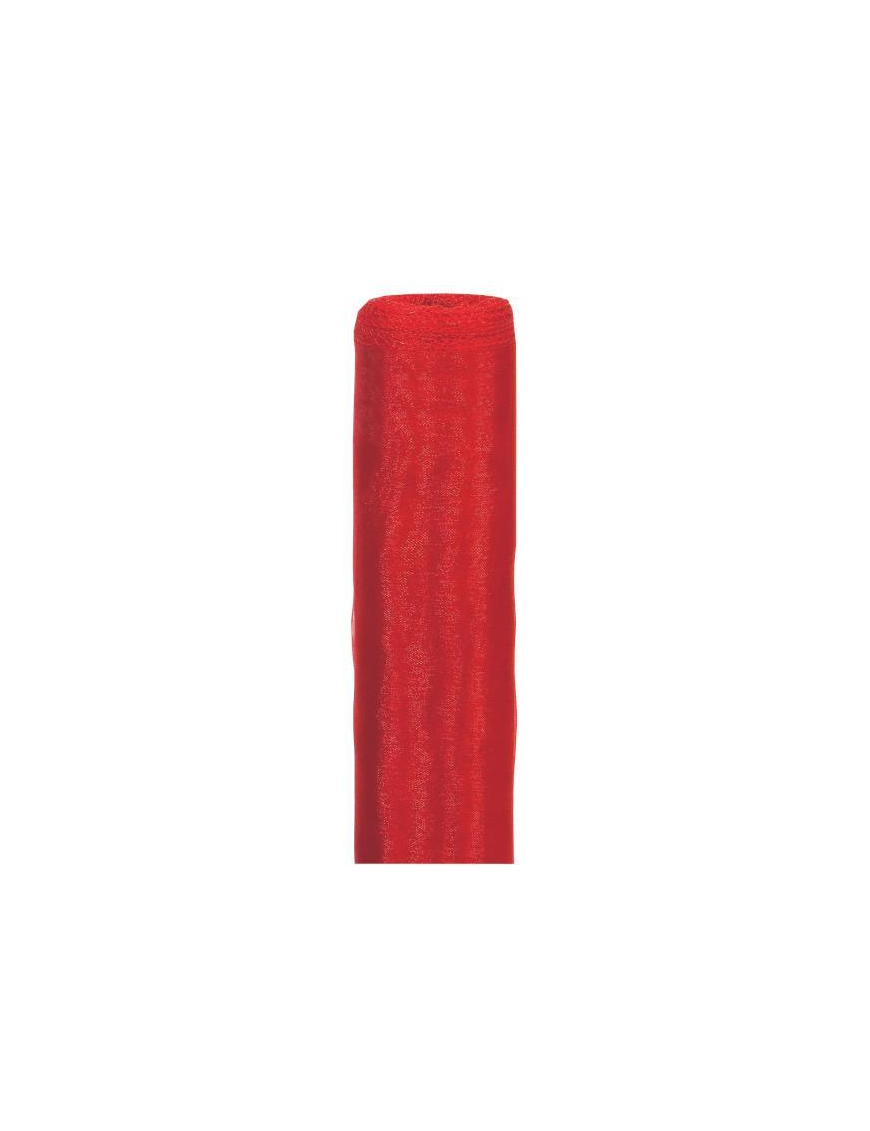 SINGLEinROLL ORGANZA ROSSO 50x9mt