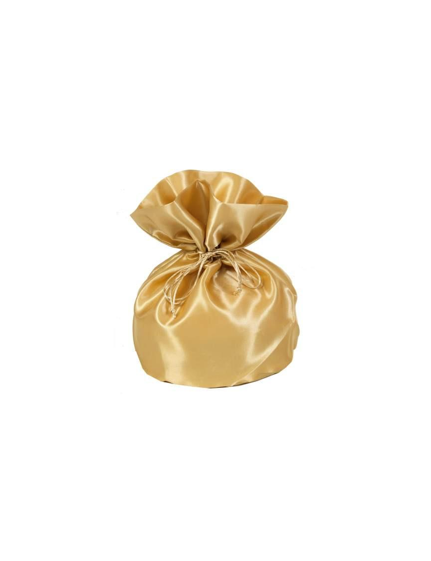 SACCO RASO ORO PORTA PANETTONE 23x23x35