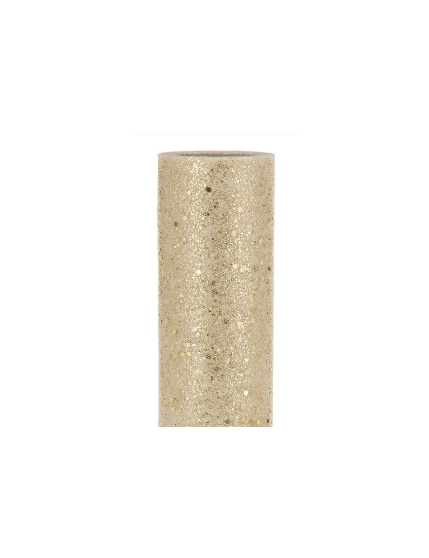 BRILLIANT TULLE GOLD ROLL cm70x9m