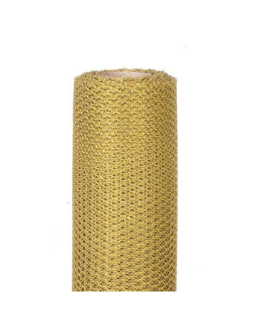 GOLD ROLL HEXAGON NETWORK cm50x9m