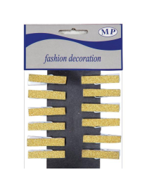 GOLD PEGS 3.5cm 12 PIECES