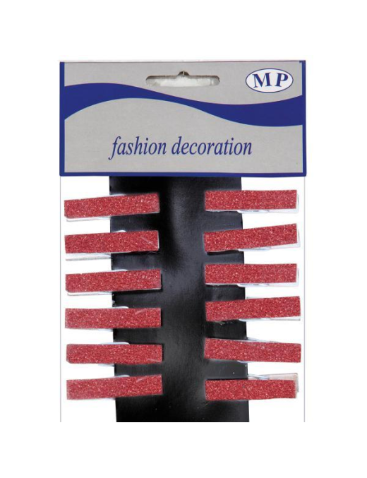 RED PEGS 3.5cm 12 PIECES