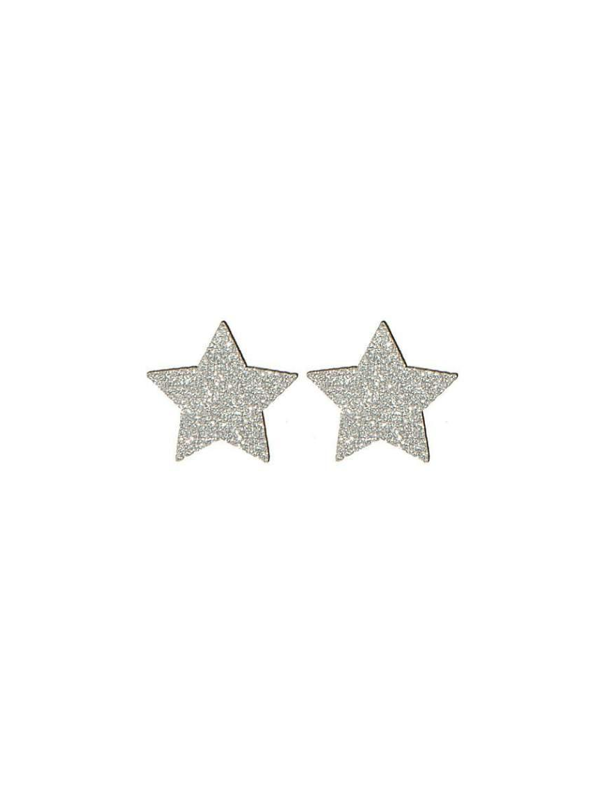 STICKERS WOOD STARS ARGENTO 16 PEZZI