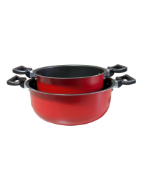L.EASY RED BIS CASSERUOLA S/C 18/22cm