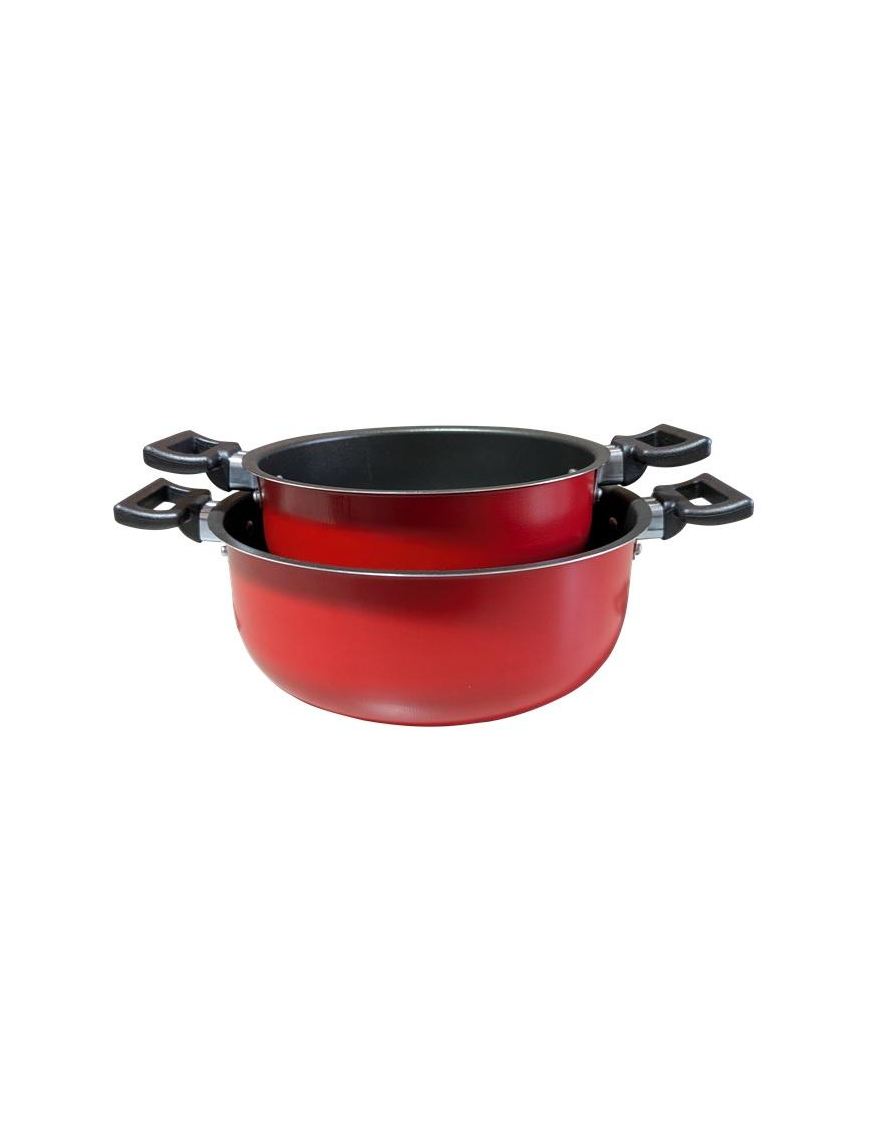 L.EASY RED BIS CASSERUOLA S/C 18/22cm