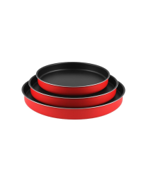 L.EASY RED TRIS RUOTI PIZZA 22/26/30cm