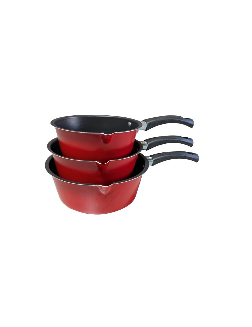 L.EASY RED TRIS CASSERUOLE 1M 14/16/18cm