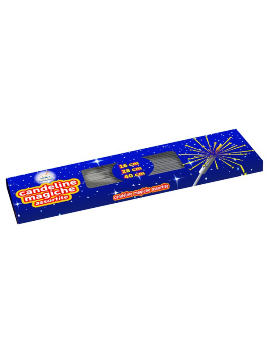 MAGIC CANDLE ASSORTED 16-28-40 CENTIMETERS 100 PIECES