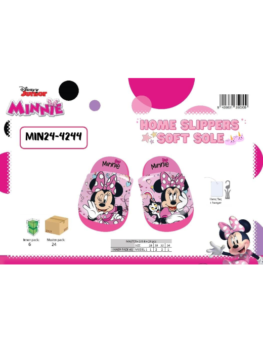 MINNIE PANTOFOLE 6 PAIA 28/34