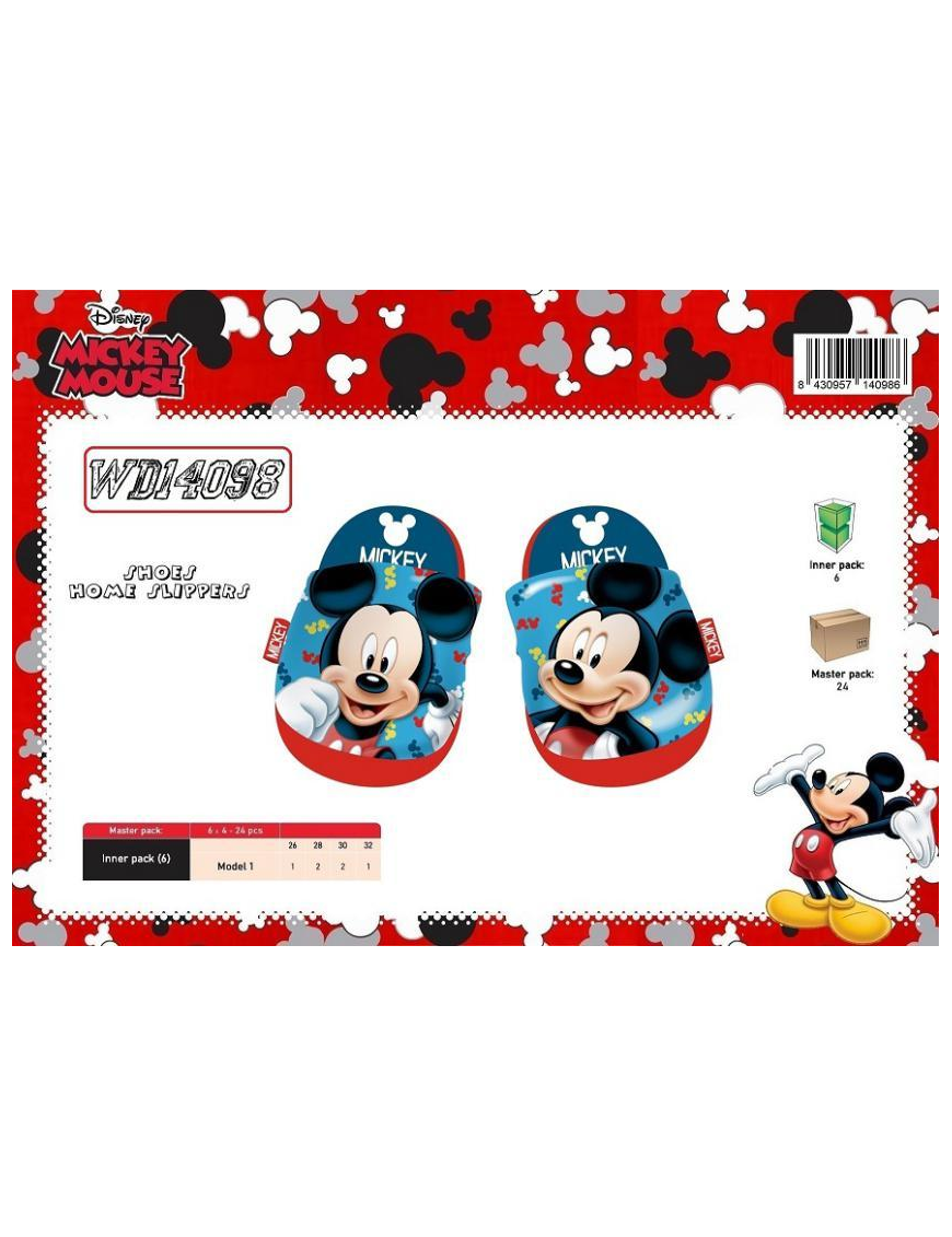 MICKEY PANTOFOLE 12 PAIA 26/32