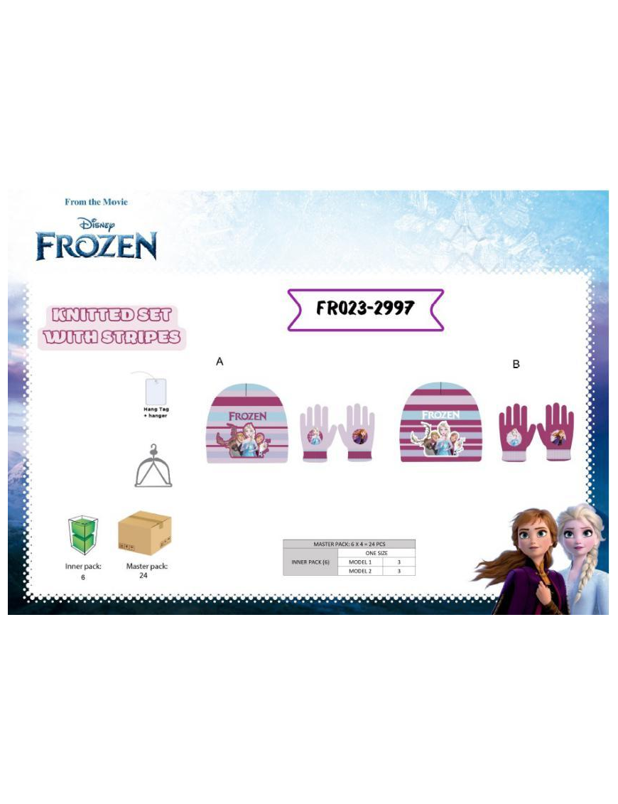 FROZEN CAP+GLOVES FRO23-2997