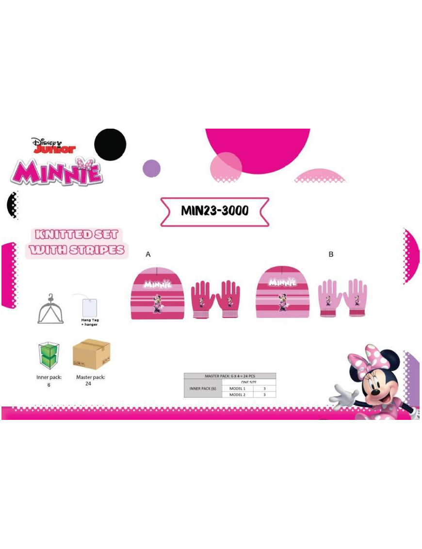 MINNIE CAPPELLINO E GUANTI