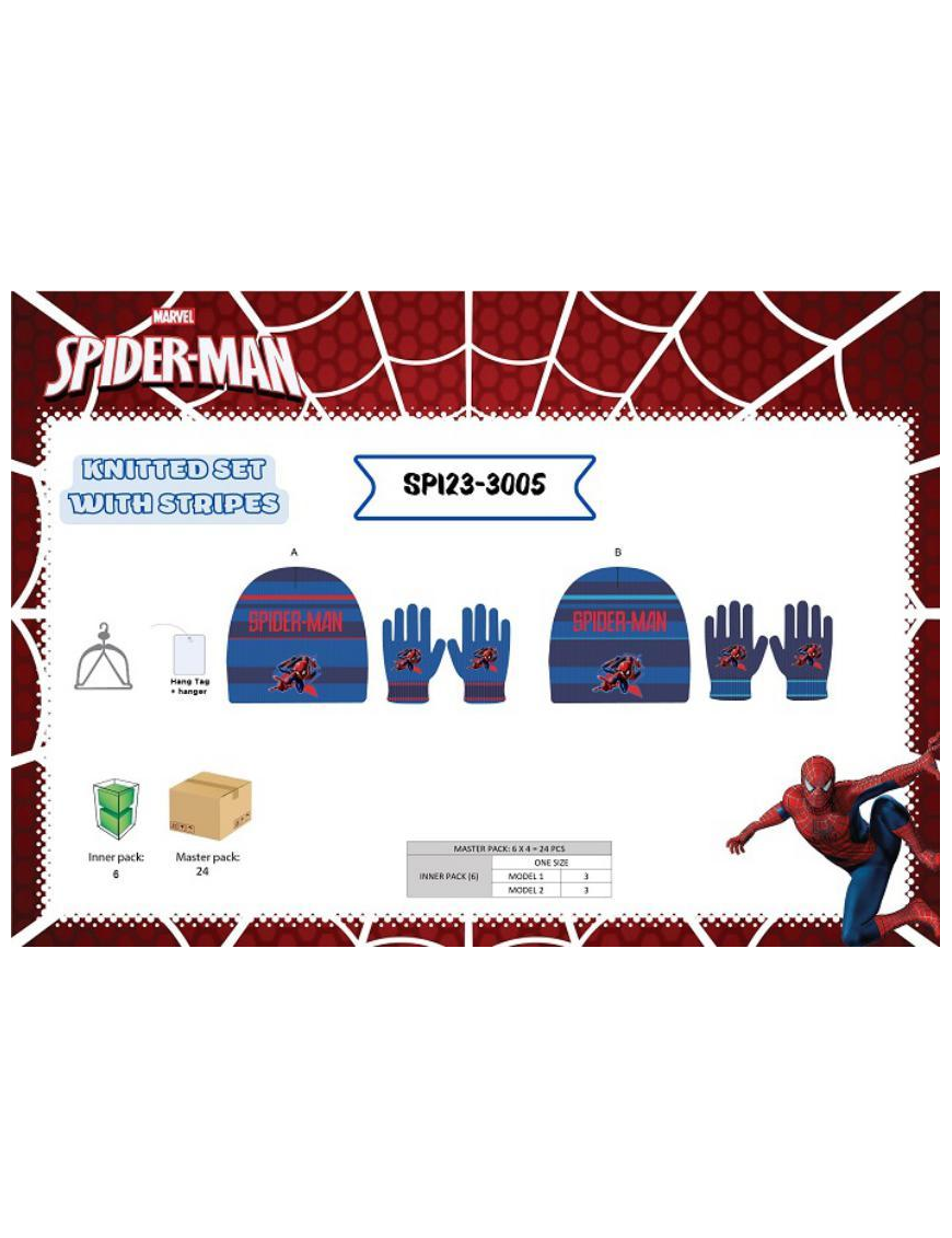 SPIDERMAN CAPPELLO E GUANTI