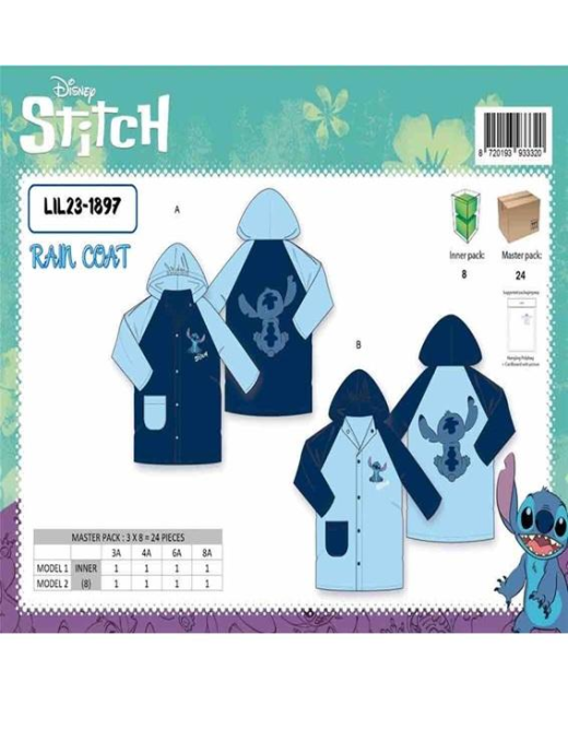 STITCH BOY IMPERMEABILE