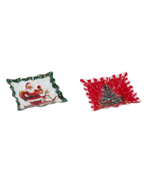 LINEA VETRO NATALE CIOTOLA  QUADRA 19cm