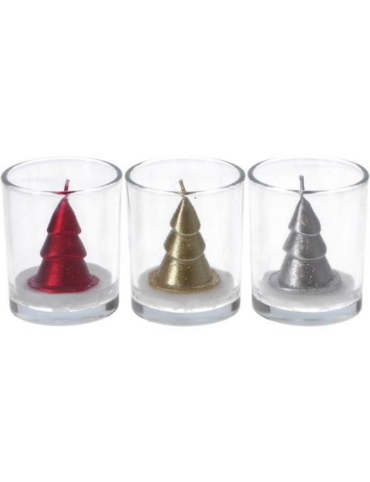 CANDELA MODELLO  ALBERO  6x7cm