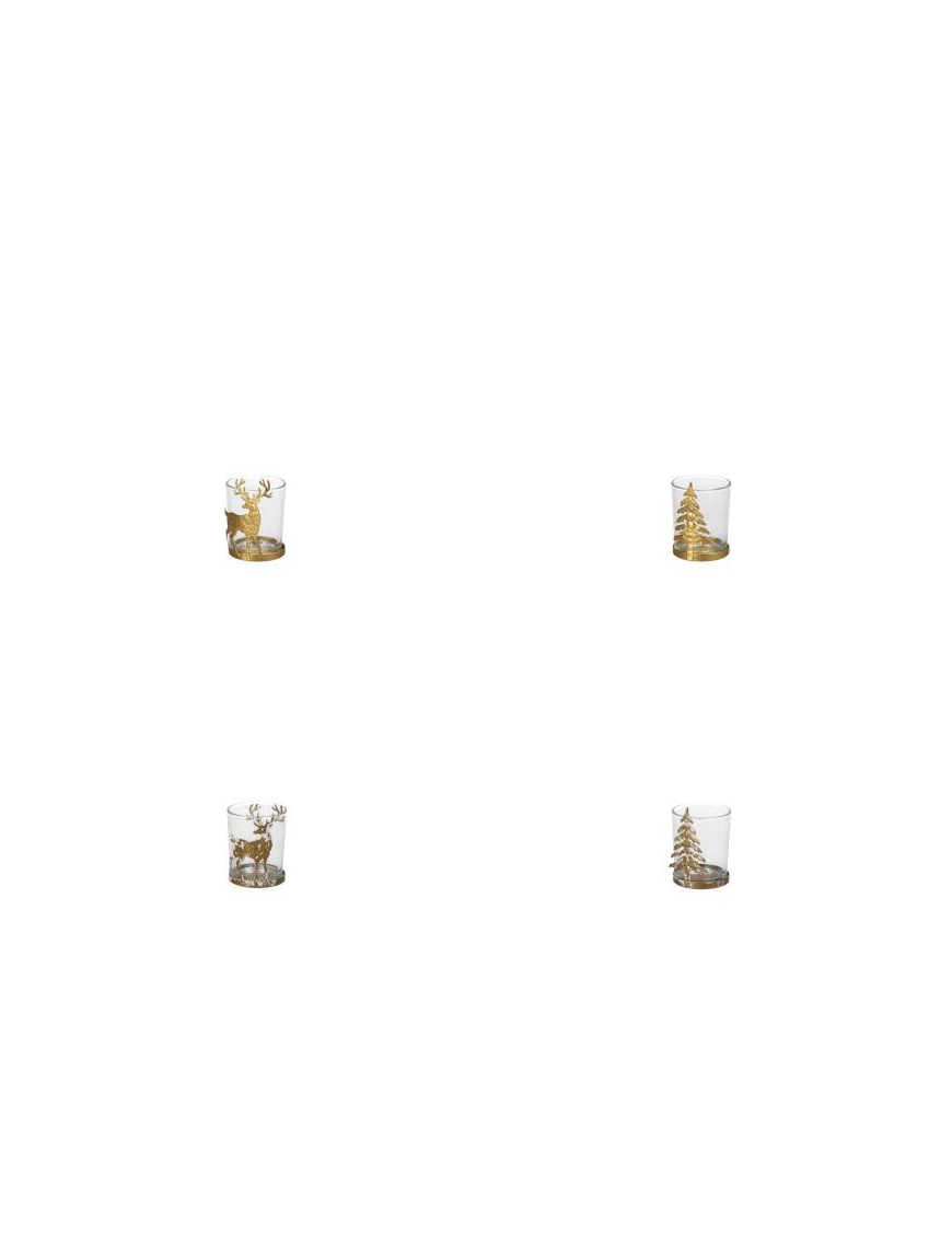 PORTACANDELA FERRO/VETRO  5,5x8cm 114543