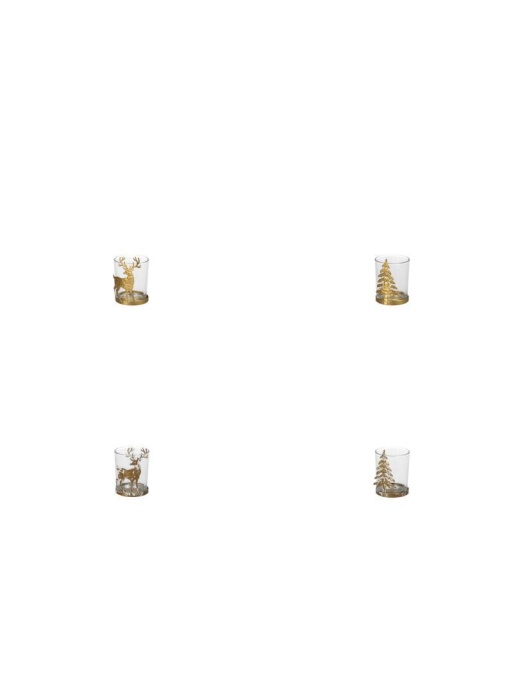 PORTACANDELA FERRO/VETRO  5,5x8cm 114543