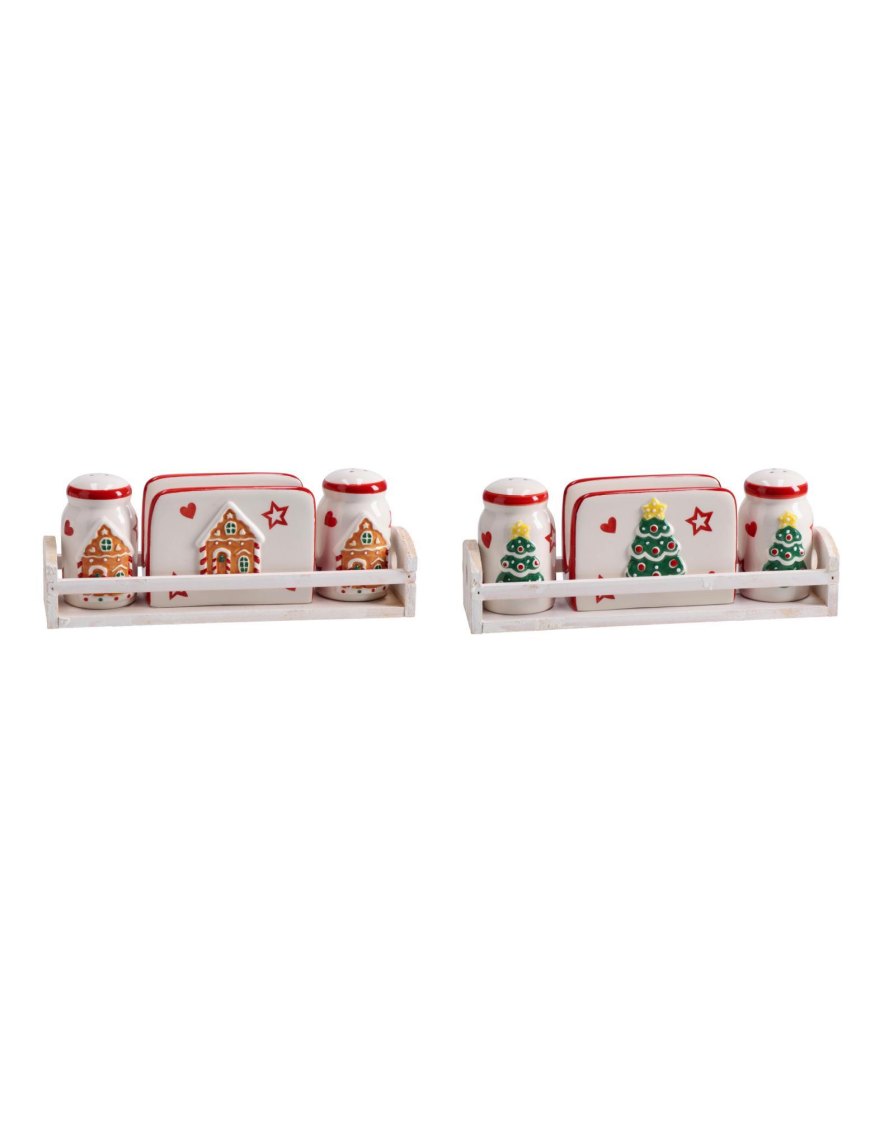 L.CHRISTMAS MENAGE 3pz 25x7cm 119702