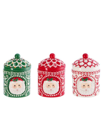 L.LUM.XMAS BARATTOLO CERAM. 12x8cm