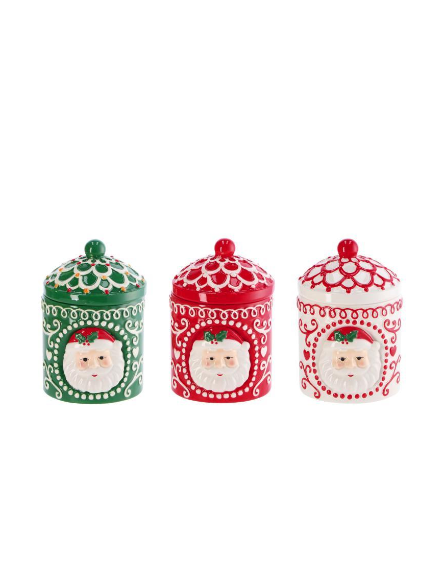 L.LUM.XMAS BARATTOLO CERAM. 12x8cm