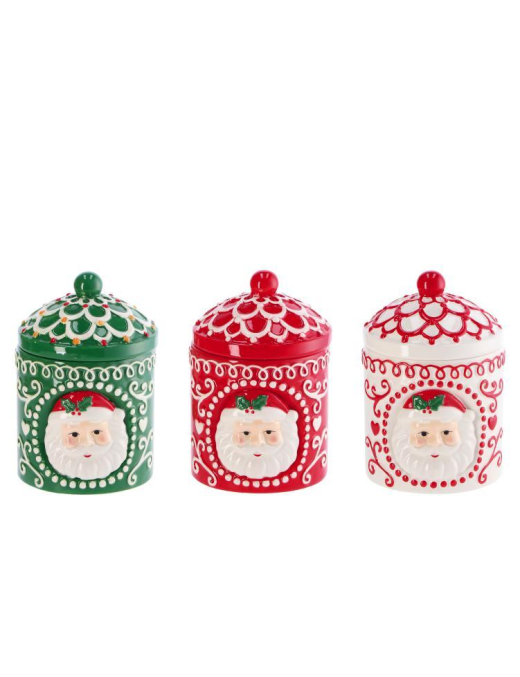 L.LUM.XMAS BARATTOLO CERAM. 12x8cm