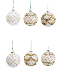 LINEA VETRO SFERA PERLA   8cm