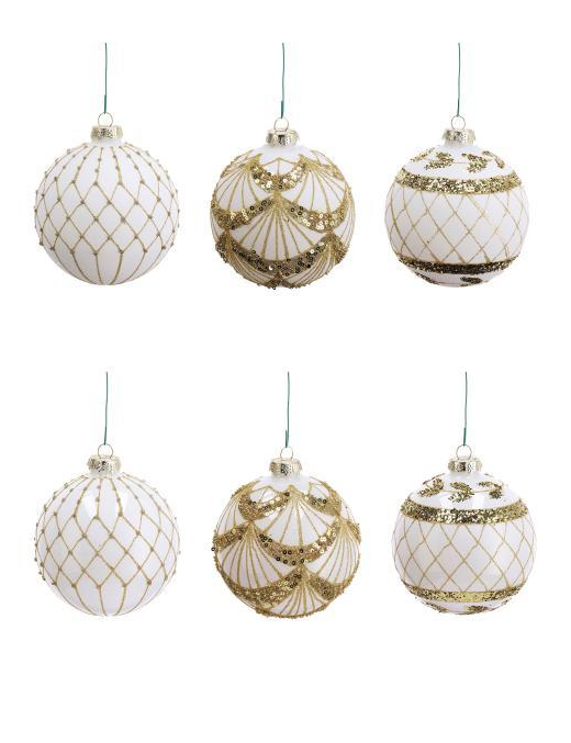 LINEA VETRO SFERA PERLA  10cm