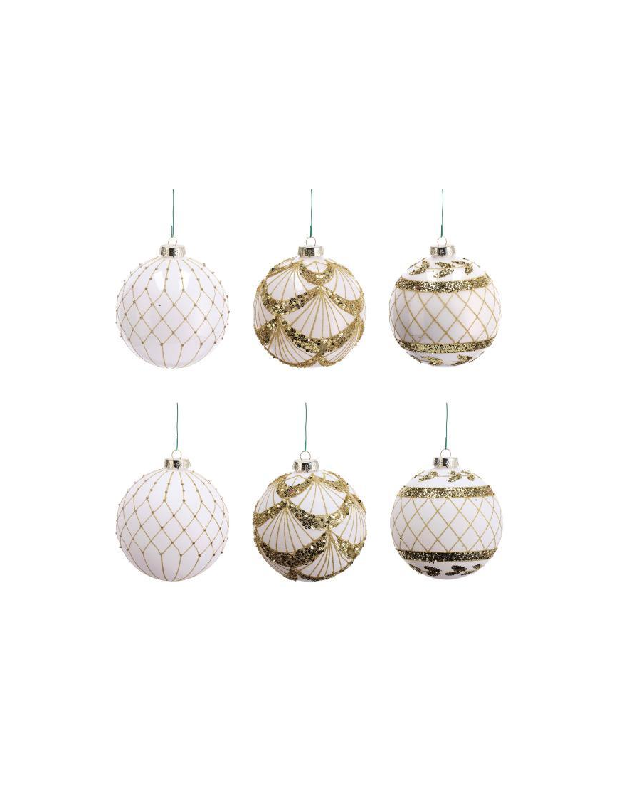 LINEA VETRO SFERA PERLA  12cm