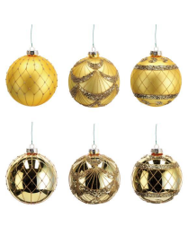 GLASS LINE GOLD SPHERE 12cm