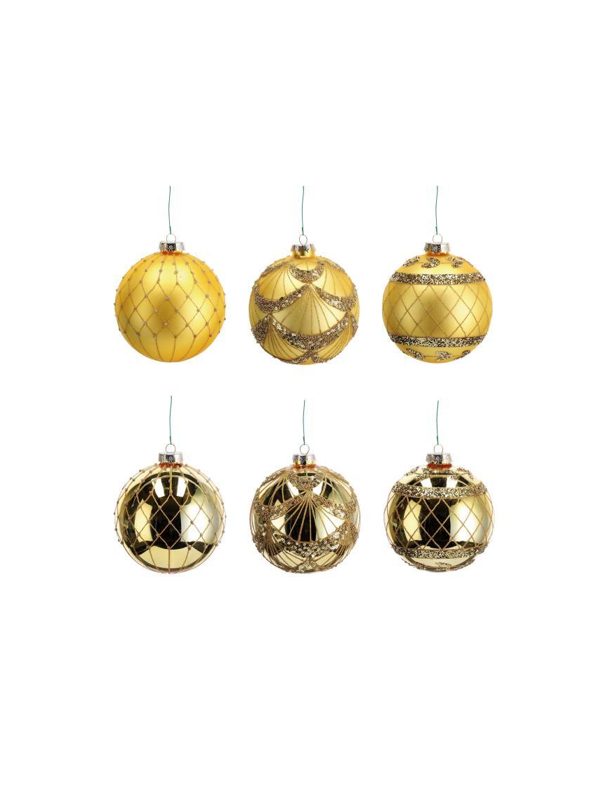 GLASS LINE GOLD SPHERE 12cm