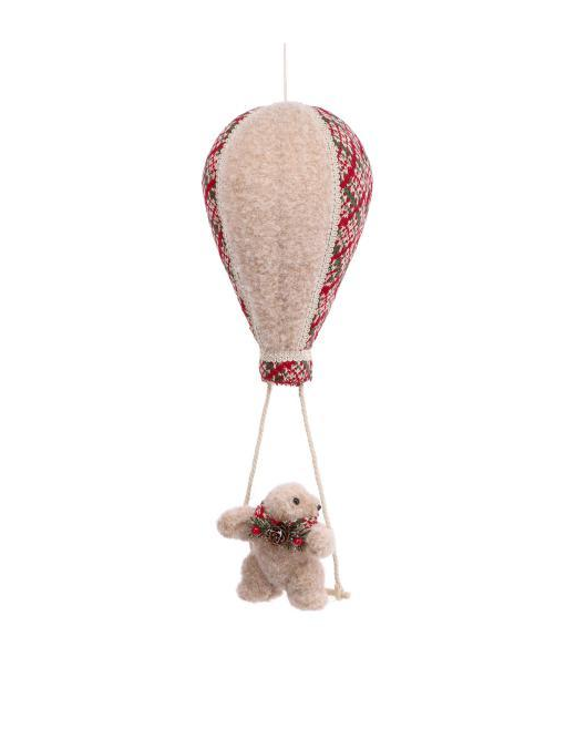 DEC. NAT. MONGOLFIERA+ORSO 16x49cm