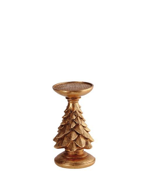 L.RESINA NAT. PORTACANDELA ALBERO 10x16