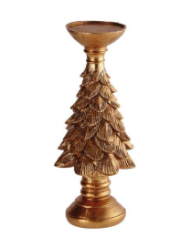 L.RESINA NAT. PORTACANDELA ALBERO 13x27
