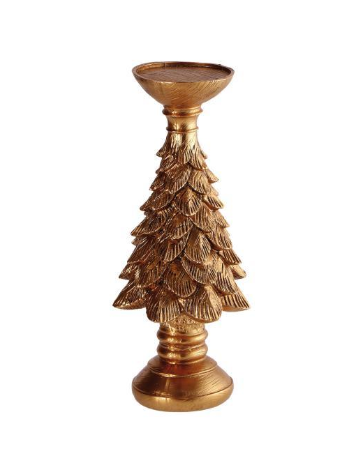 L.RESINA NAT. PORTACANDELA ALBERO 13x27