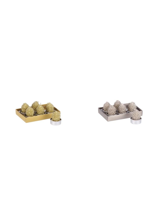 CANDELA PIGNA 5cm 6pezzi