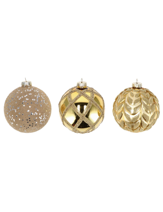 GOLD GLASS BALL 12cm
