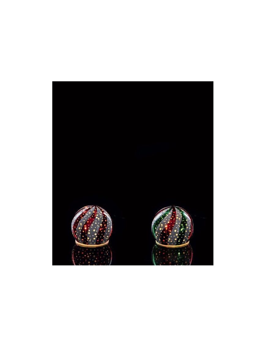 GLASS SPHERE LAMP 10cm 8 LEDs