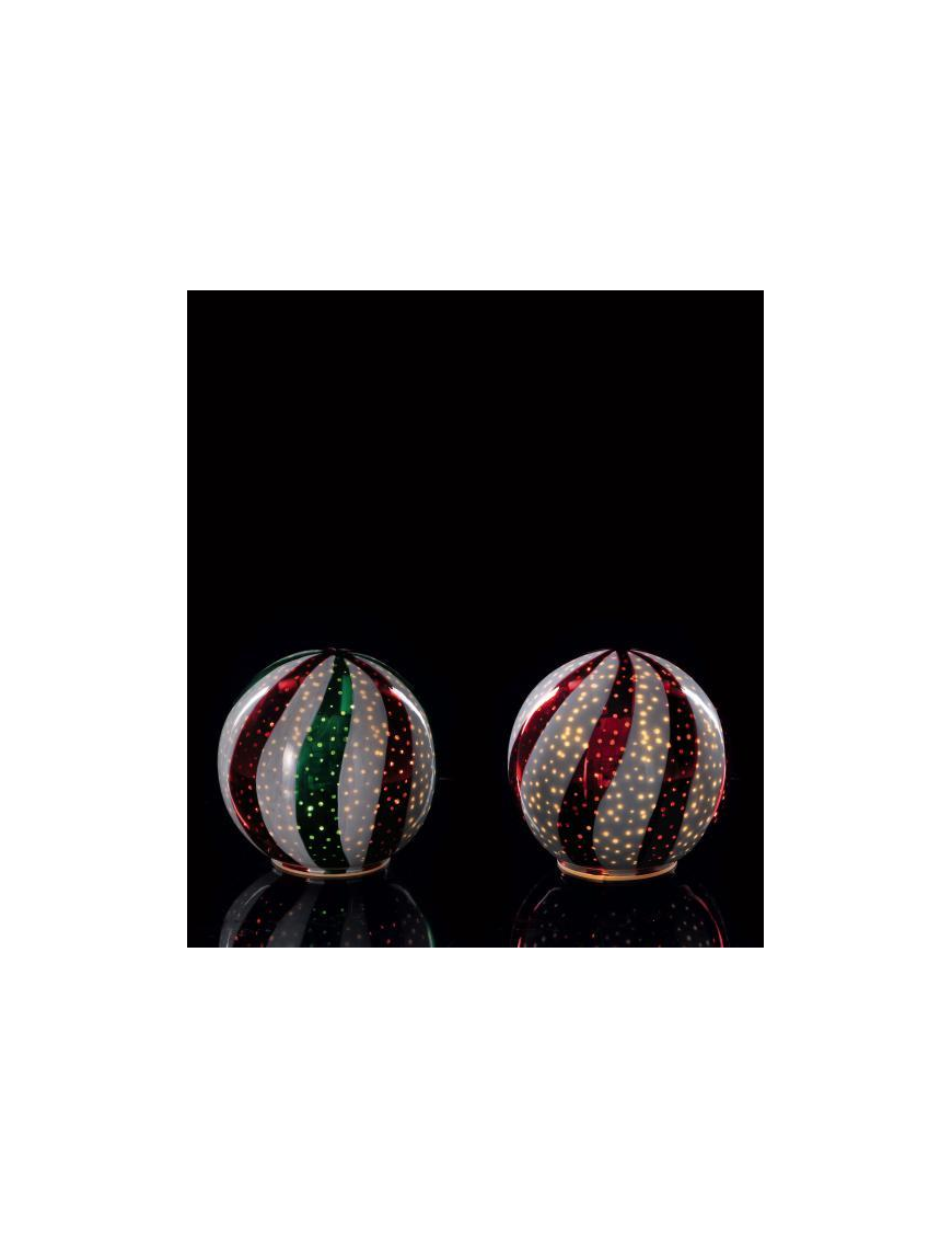 LAMPADA IN VETRO SFERA 15cm 12 LED