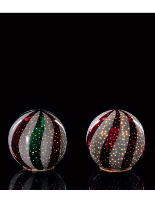 LAMPADA IN VETRO SFERA 15cm 12 LED
