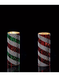 GLASS CYLINDER LAMP 8x20cm 15 LEDs