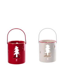 CERAMIC CANDLE HOLDER LANTERN 11x12cm