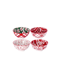 XMAS LINE CERAMIC BOWL 11x6cm