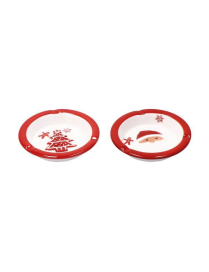 XMAS LINE CERAMIC ASHTRAY 13cm