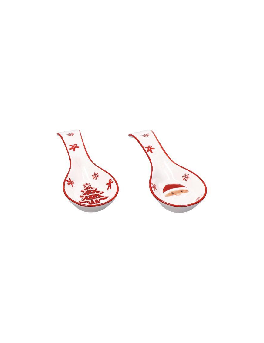 XMAS LINE CERAMIC SPOON HOLDER 24cm