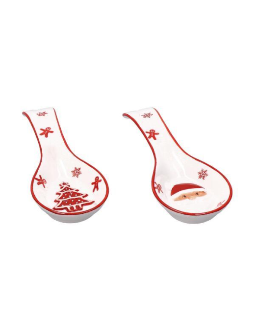 XMAS LINE CERAMIC SPOON HOLDER 24cm