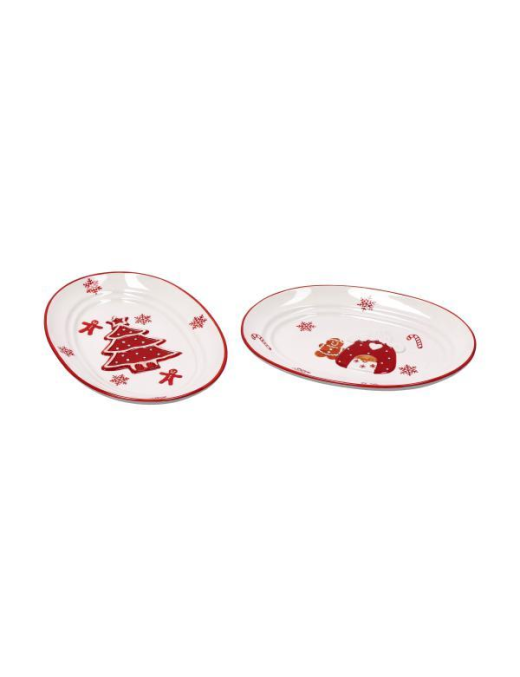 LINEA XMAS  VASSOIO OVALE 26x18cm
